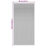 VidaXL Rideau anti-insectes imprimé palmier 90x220 cm bambou