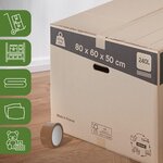 Cartons déménagement XXL 240L (80 x 60 x 50 cm) et adhésifs offerts