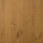 vidaXL Dessus pour buffet haut avec porte vitrée FLAM bois massif pin