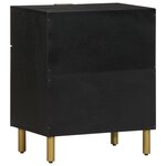vidaXL Table de chevet noir 50x33x60 cm bois d'ingénierie