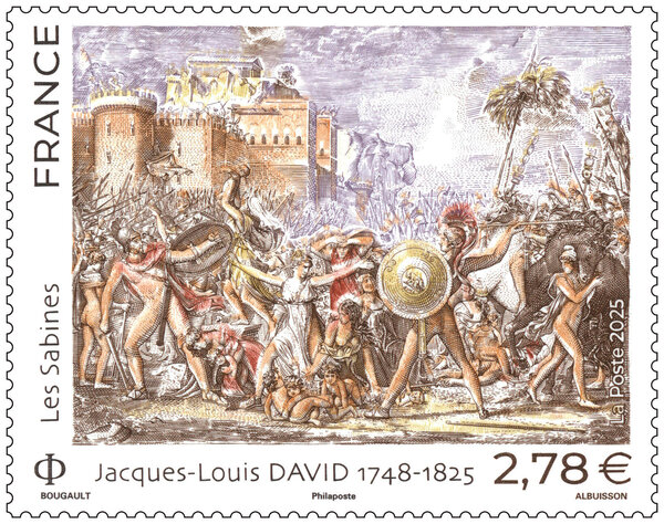 Timbre - Jacques-Louis David - Lettre Verte