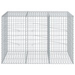 vidaXL Panier gabion avec couvercle 150x100x100 cm fer galvanisé