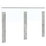 vidaXL Tête de lit Gris béton 140 cm Bois d'ingénierie