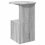 vidaXL Table d'appoint Sonoma gris Ø 39 5 x 55 cm Bois d'ingénierie