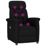 vidaXL Chaise de massage Noir 70.5 x 96.5 x 95 cm Faux cuir