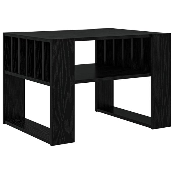 vidaXL Table basse Chêne noir 66 x 49 5 x 45 cm Bois d'ingénierie