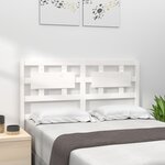 vidaXL Tête de lit blanc 205 5x4x100 cm bois massif de pin