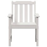 vidaXL Chaise de jardin. 2 Pièces Blanc 65 5 x 59 x 88 cm HDPE