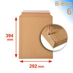 Lot de 5 enveloppes carton b-box 6 marron format 292x374 mm