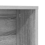 vidaXL Bureau Sonoma gris 91 x 50 x 149 cm Bois d'ingénierie