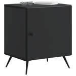 vidaXL Cabinet de chevet 2 Pièces Noir 43 x 34 5 x 50 cm