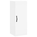 vidaXL Buffet haut Blanc 34 5x34x180 cm Bois d'ingénierie