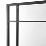 Miroir mural rectangulaire 90 x 60 cm noir mat 03_0007894