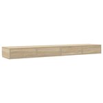vidaXL Tiroirs de lit avec tiroir Chêne sonoma 200 x 36.5 x 16.5 cm