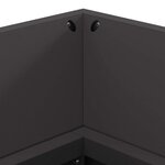 vidaXL Braise Noir 160 x 45 x 35 cm Acier