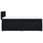 vidaXL Sommier à lattes de lit et matelas Noir 80x200 cm Tissu