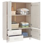 vidaXL Garde-robe HAMAR Blanc 99x45x137 cm Bois massif de pin