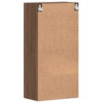 vidaXL Meuble mural Chêne marron 55 x 29 x 100 cm Bois d'ingénierie