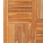 vidaXL Dessus de table Bois de teck solide Carré 90x90x2 5 cm
