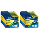 Etui de 6 Cartouches d'encre 4001 TP/6 Vert foncé x 10 PELIKAN