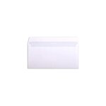 Boîte de 500 enveloppes pefc dl 110x220mm vélin blanc 80g auto-adhésive clairefontaine