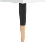 vidaXL Table de chevet blanc 40x40x50 cm bois d’ingénierie