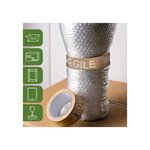 Pack and Move - Lot 12 rouleaux ruban adhésif kraft "Fragile" pour emballage et déménagement - 50 m - Qualité Premium