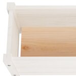 Vidaxl lit surélevé de jardin blanc 150x31x31 cm bois de sapin massif