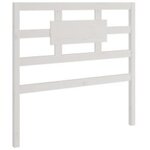vidaXL Cadre de lit Blanc Bois massif 90x200 cm