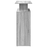 vidaXL Bureau de réception sonoma gris 100x40x104 cm bois ingénierie