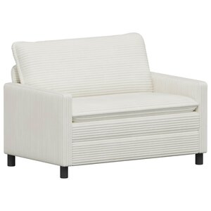 vidaXL Canapé Crème 126 x 81 x 87 5 cm Polyester