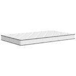 vidaXL Matelas en mousse pour Kids Moyennement doux 80 x 160 cm Blanc