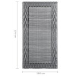 vidaXL Tapis d'extérieur Gris 160x230 cm PP