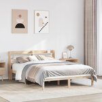 vidaXL Cadre de lit sans matelas 120x200 cm bois de pin massif