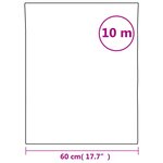 vidaXL Film pour fenêtre dépoli design à rayures 60x1000 cm PVC