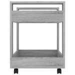 vidaXL Chariot de bureau Sonoma gris 60x45x60 cm Bois d'ingénierie