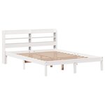 vidaXL Cadre de lit sans matelas blanc 140x200 cm bois de pin massif