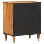 vidaXL Table de chevet 50x33x60 cm bois de manguier massif