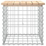 vidaXL Banc de jardin design de gabion 43x44x42 cm bois massif de pin