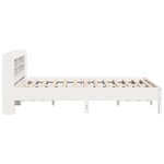 vidaXL Cadre de lit sans matelas blanc 140x200 cm bois de pin massif