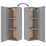 vidaXL Ensemble de meubles TV 8 Pièces Sonoma gris Bois d'ingénierie