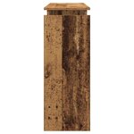 vidaXL Table console vieux bois 80x30x102 cm bois d'ingénierie