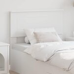 vidaXL Tête de lit Blanc 100 cm Bois d'ingénierie