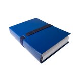 Chemise Dos Extensible Balacron Et Sangle Scratch. - Bleu Foncé - X 10 - Exacompta