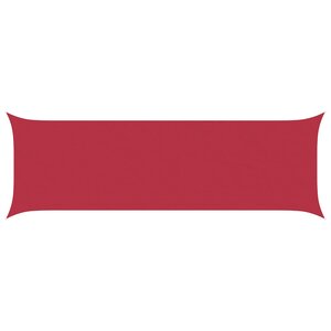 vidaXL Voile d'ombre Rouge 6 x 2 m 100 polyester Oxford
