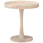 vidaXL Table d'appoint Ø50x55 cm Bois de manguier massif