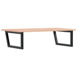 vidaXL Étagère de vasque murale acier et bois de chêne massif