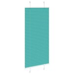 vidaXL Store plissé vert pétrole 65x100 cm largeur du tissu 64 4 cm