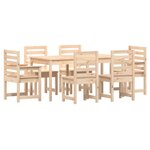 vidaXL Ensemble à manger de jardin 7 Pièces bois massif de pin