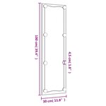 vidaXL Miroir mural avec lumières LED 30x100 cm verre rectangulaire